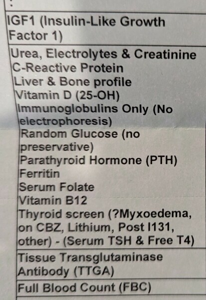 Have they missed the right blood test here? Turners syndrome