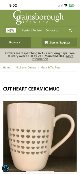 Desperately searching for a certain mug for DM (aged 83)