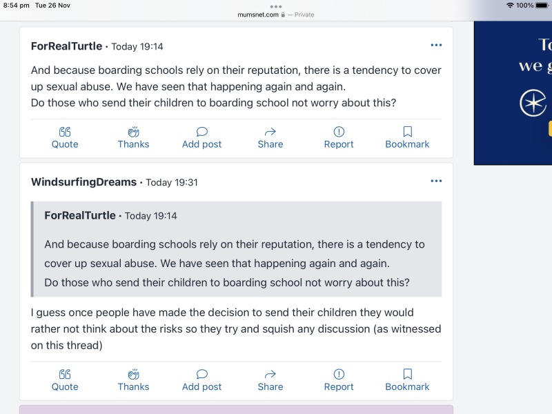 to think boarding schools are no longer ok...