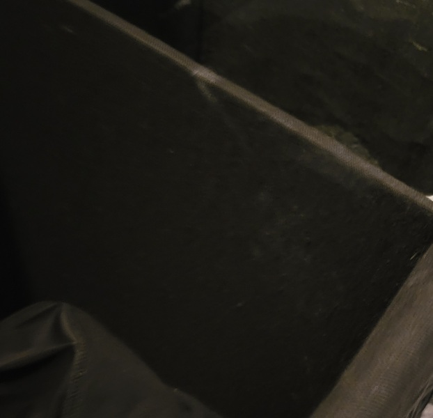 Black fabric laundry basket - mould or something else?