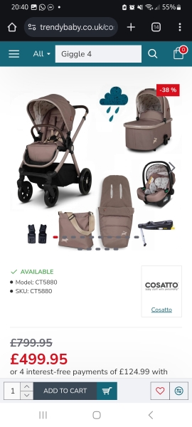 Pram/travel system