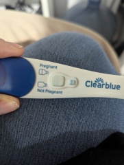 Clear blue test. Evap line or positive