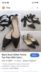 Flat shoes for Christmas party