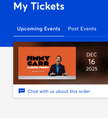 Show I have tickets for no longer showing on ticketmaster