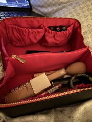 Tell me about your makeup storage system.