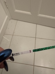 evaporation line or positive