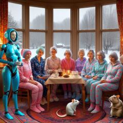 Bluestocking: Do androids dream of electric hair?