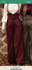 Red or purple wide legged trousers- any suggestions?
