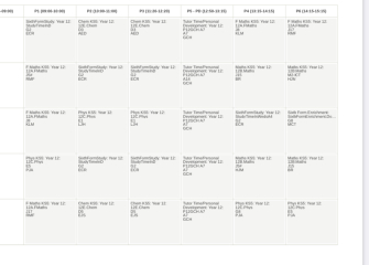 Your Y12 or Y13 timetables?
