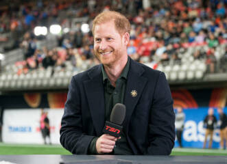 Prince Harry attends the 2024 Grey Cup Game to Promote Invictus Games Vancouver Whistler 2025