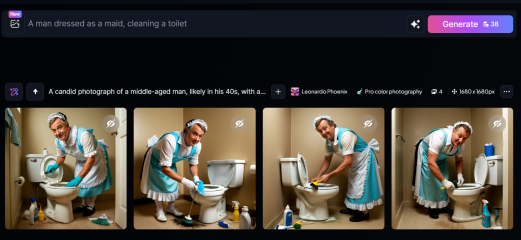 AI Thinks Men Can’t Clean Toilets…