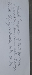 Dull and pointless thread: To think that my husband is wrong and my handwriting is perfectly legible.