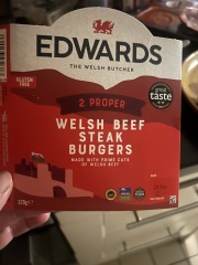 Just eaten  pink beef burger!