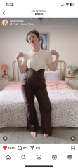 Red or purple wide legged trousers- any suggestions?