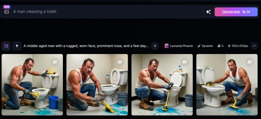 AI Thinks Men Can’t Clean Toilets…