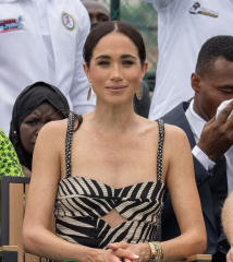 Meghan at glitzy launch party