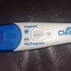 Faint positive then negative tests