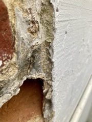 Exterior lime render