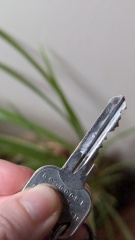 What is this stuff in my keyhole?