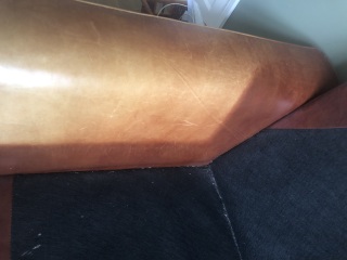 Leather sofa colour restorer creme