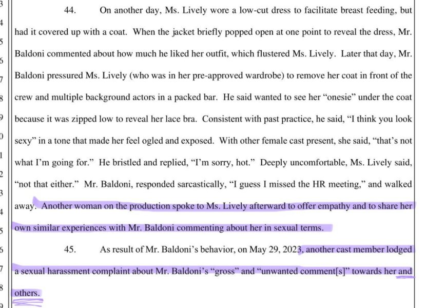 Blake Lively suing Justin Baldoni for sexual harassment