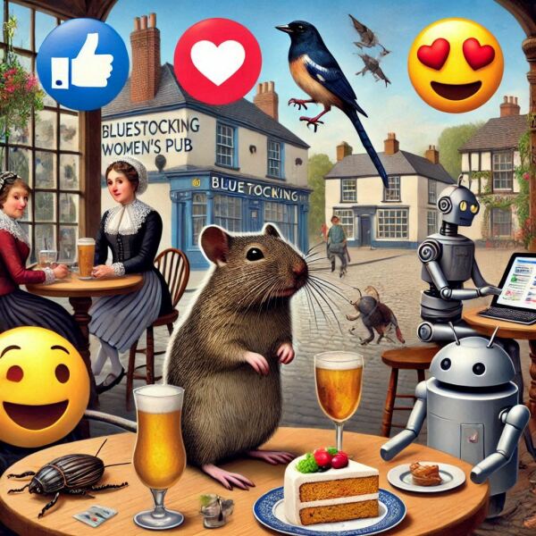 The Bluestocking - the one with the Christmas stocking