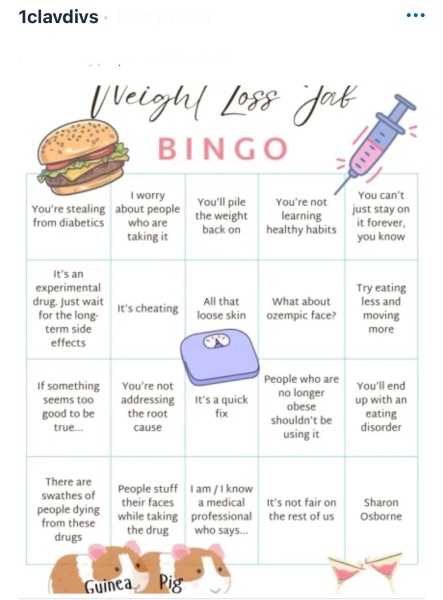 People who think weight loss injections are cheating