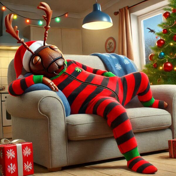 The Bluestocking - the one with the Christmas stocking