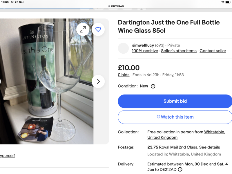 Pissed off with DH monitoring my once a fortnight wine.