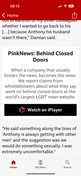 PinkNews bosses accused of sexual misconduct
