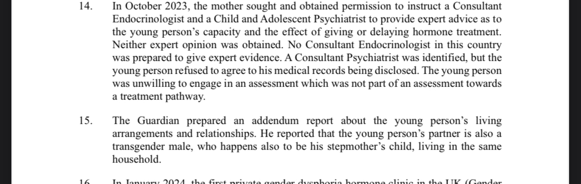 High Court Appeal by mother to prevent her child being prescribed puberty blockers privately on reaching 16