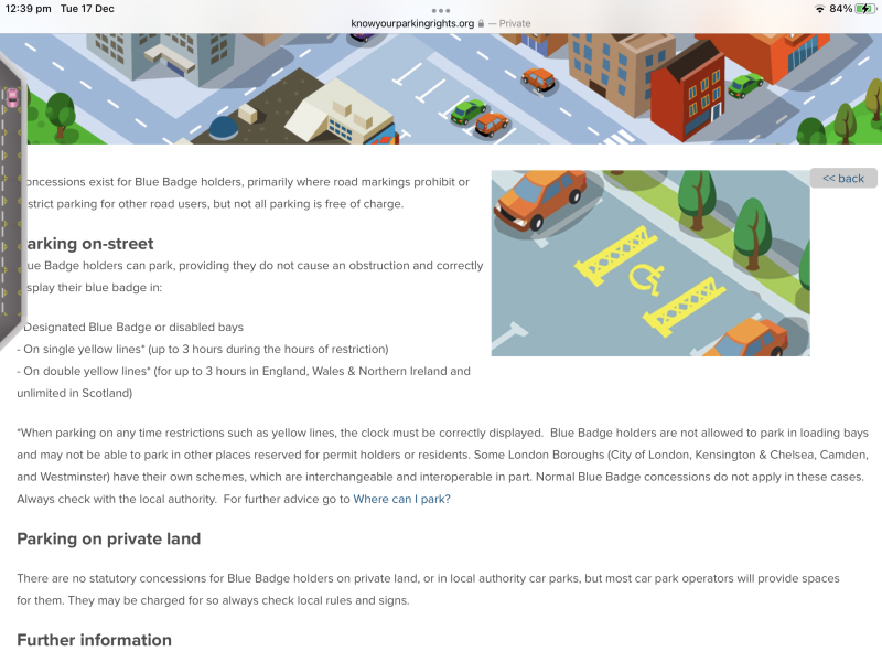 To be annoyed at being told to be considerate of disabled people