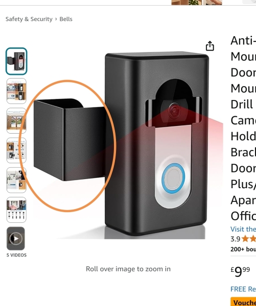 Our Ring doorbell has just been stolen