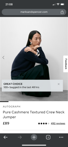 to think model poses have become a bit weird?! Pic attached