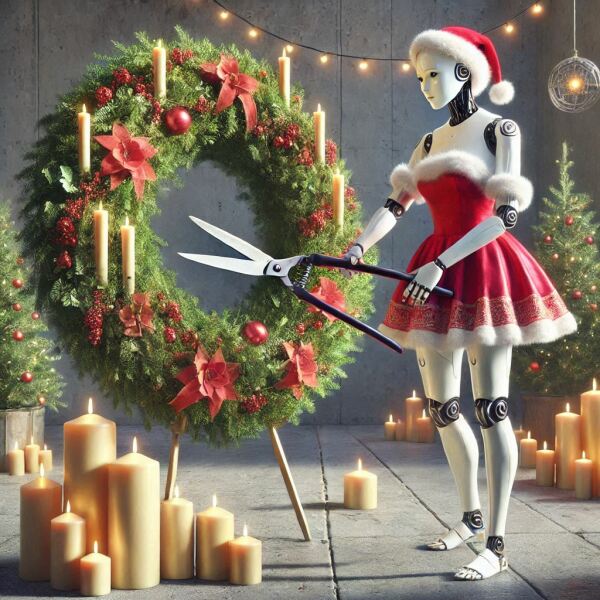 The Bluestocking - the one with the Christmas stocking