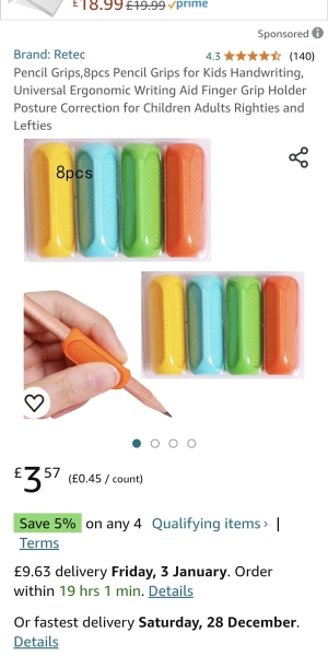 4 year old struggles to hold pen correctly