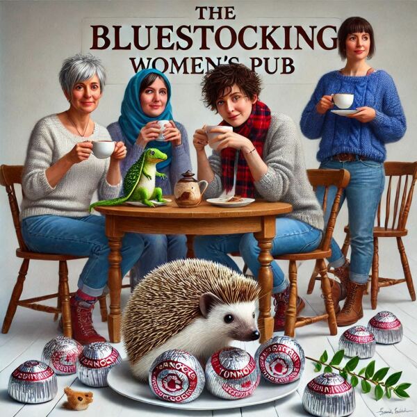 The Bluestocking - the one with the Christmas stocking