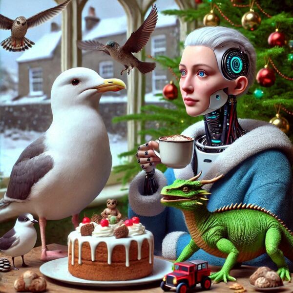 The Bluestocking - the one with the Christmas stocking