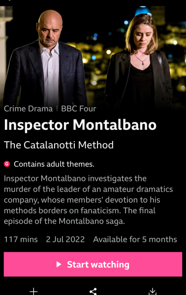 AIBU to think Montalbano should have ended it with Livia and let her move on years ago?