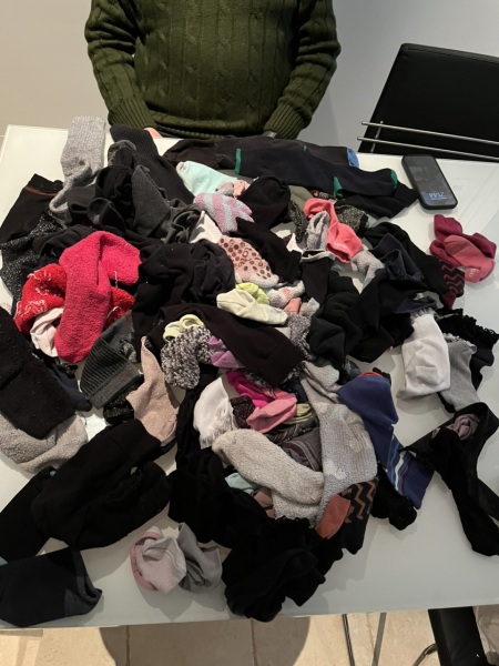With pic - to throw these odd socks in the bin?