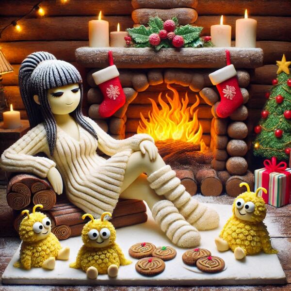 The Bluestocking - the one with the Christmas stocking