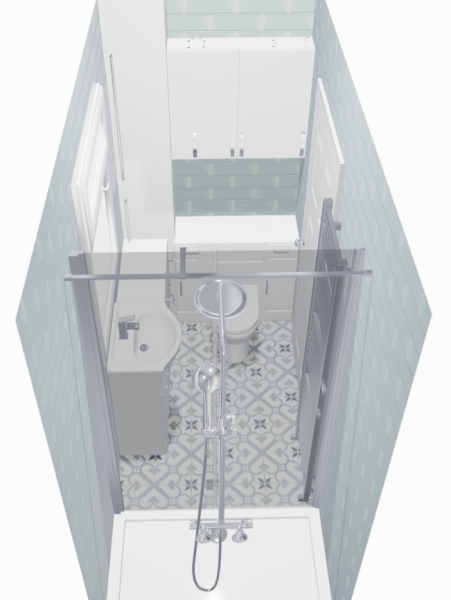 Tiny Ensuite - 1100 x 1800