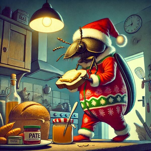 The Bluestocking - the one with the Christmas stocking