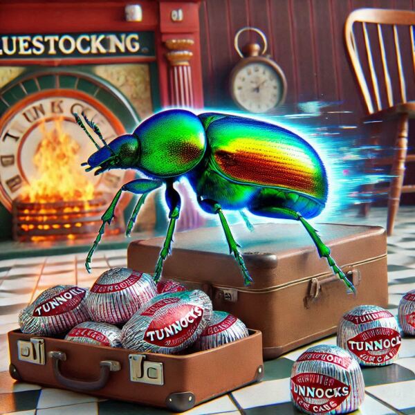 The Bluestocking - the one with the Christmas stocking