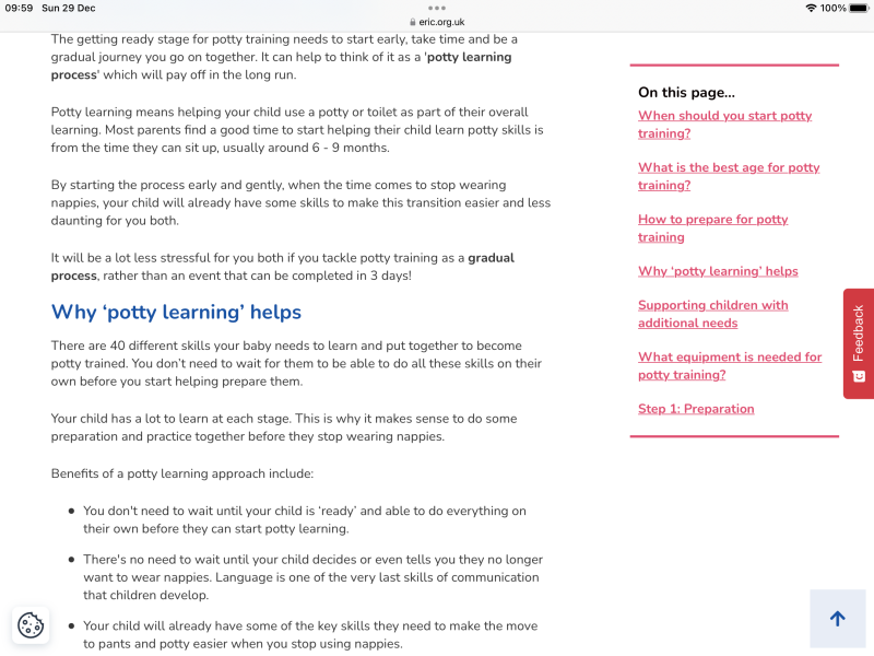 Is 18 months too young to potty train? DD seems keen