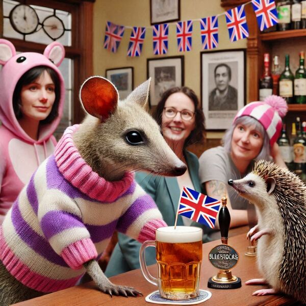 The Bluestocking - the one with the Christmas stocking