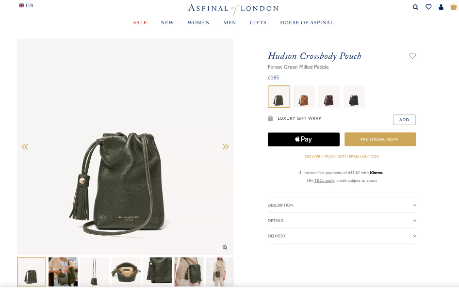 Leather crossbody bag  - but cool :)