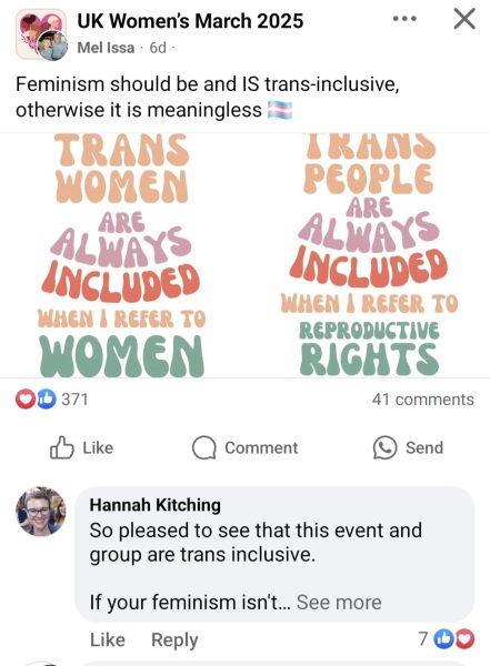 Womens March 2025, so disappointed