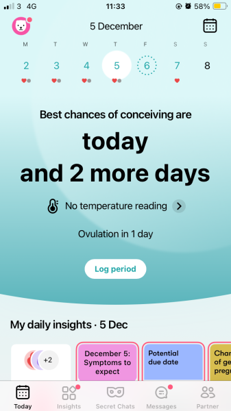 Clearblue digital advice
