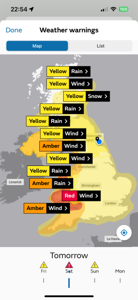 Dh making us drive in red warning